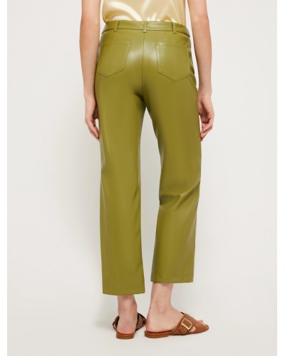 Pantalon Eco Leather Green