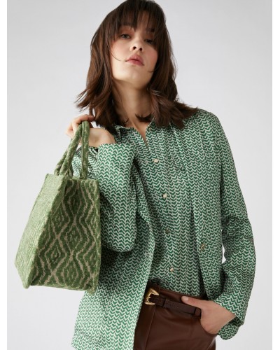 Jacquard Shopper Bag