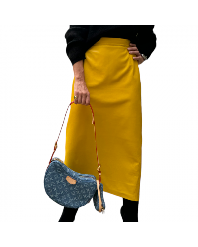Falda Mostaza Leather