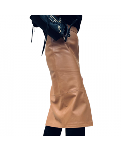 Falda Caramel Leather