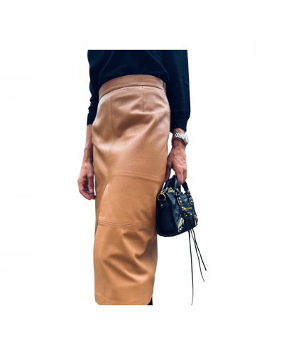 Falda Caramel Leather
