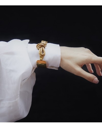Brazalete Knot Gold Vermeil