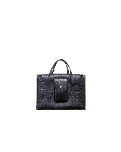 Maletín Job Croco Negro