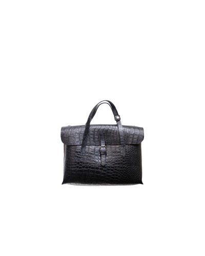 Maletín Job Croco Negro